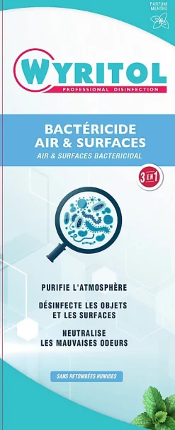 Spray purificateur d'air bactéricide air & surfaces Wyritol 500ml