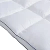 Surconfort de matelas anti-acariens 2 places - 160 x 200 cm - Enveloppe satin 120 fils/cm2 - garnissage 1000gr/m2 - Blanc