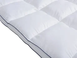 Surconfort de matelas anti-acariens 2 places - 160 x 200 cm - Enveloppe satin 120 fils/cm2 - garnissage 1000gr/m2 - Blanc