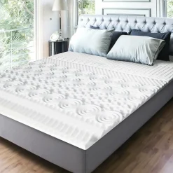 Surmatelas à mémoire de forme 160 x 200 Blanc Générique