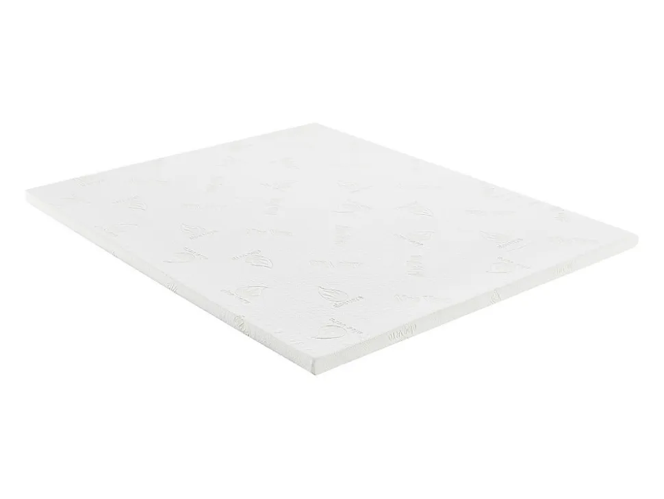 Surmatelas 160 x 200 cm luxe mémoire de forme coutil aloe vera ép.5cm - LACETO de NATUREA