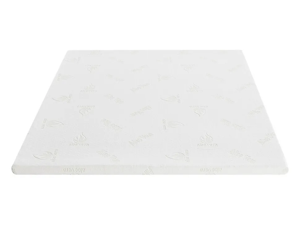 Surmatelas 160 x 200 cm luxe mémoire de forme coutil aloe vera ép.5cm - LACETO de NATUREA