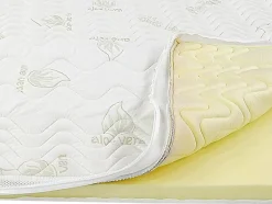 Surmatelas 140 x 190 cm mémoire de forme coutil aloe vera ép.5cm - ANTASSE de NATUREA
