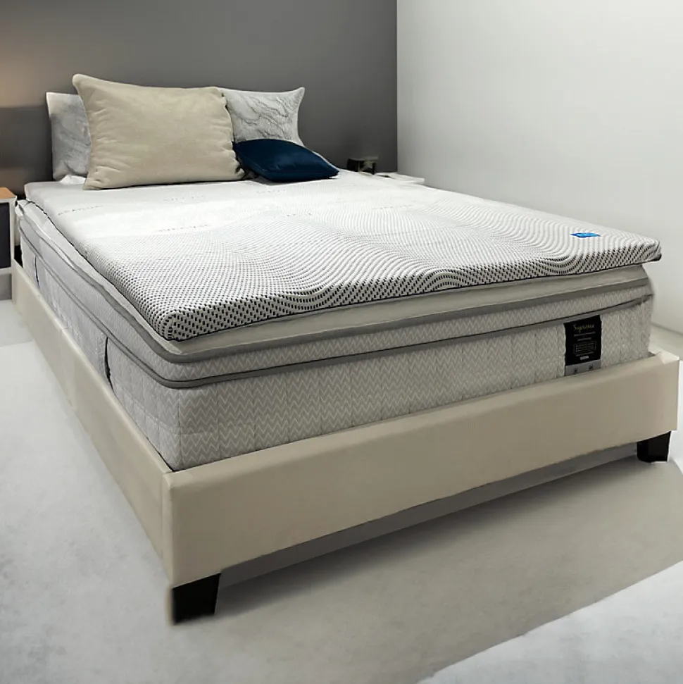 Surmatelas 160 x 200 cm mousse mémoire de forme et gel OXYGEL™ - HYPNOS
