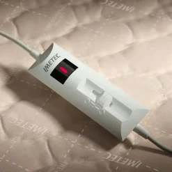 Surmatelas Chauffant - Imetec - Chauffe-lit Pour Lit Double 150 x 137 cm - 2 Commandes avec 2 Températures - Lavable