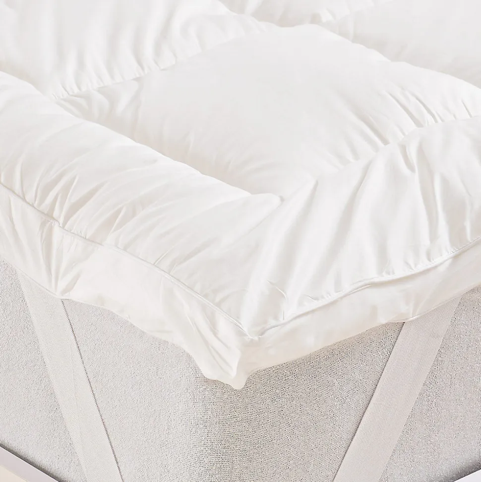 Surmatelas de confort 3 cm percale de coton 700 g/m² 140x190 cm CONFORT SOFT