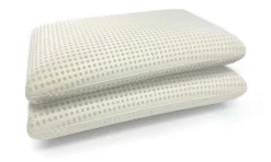 Surmatelas double Sagittaire, Ensemble matelas avec oreillers, surmatelas en mousse à mémoire de forme, 140x200xh5 cm