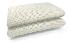Surmatelas double Sagittaire, Ensemble matelas avec oreillers, Surmatelas en mousse à mémoire de forme, 180x200xh5 cm