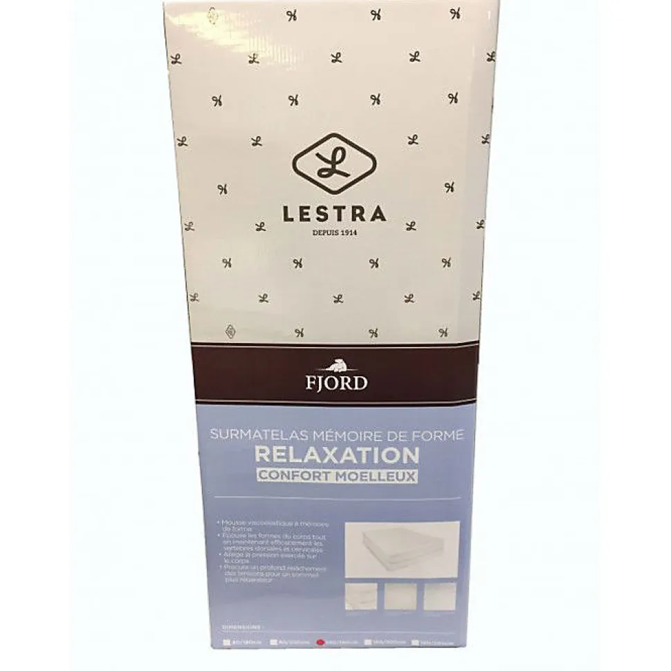 Surmatelas Lestra Fjord à mémoire de forme 80 x 200 cm Lestra
