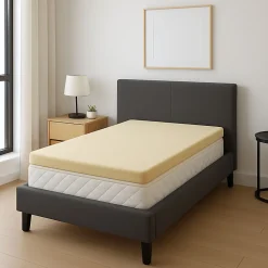 Surmatelas Mémoire de Forme 90x200 - 4,5 cm - Dehoussable - Entretien Facile - Soutien Optimal - Bien-être Quotidien