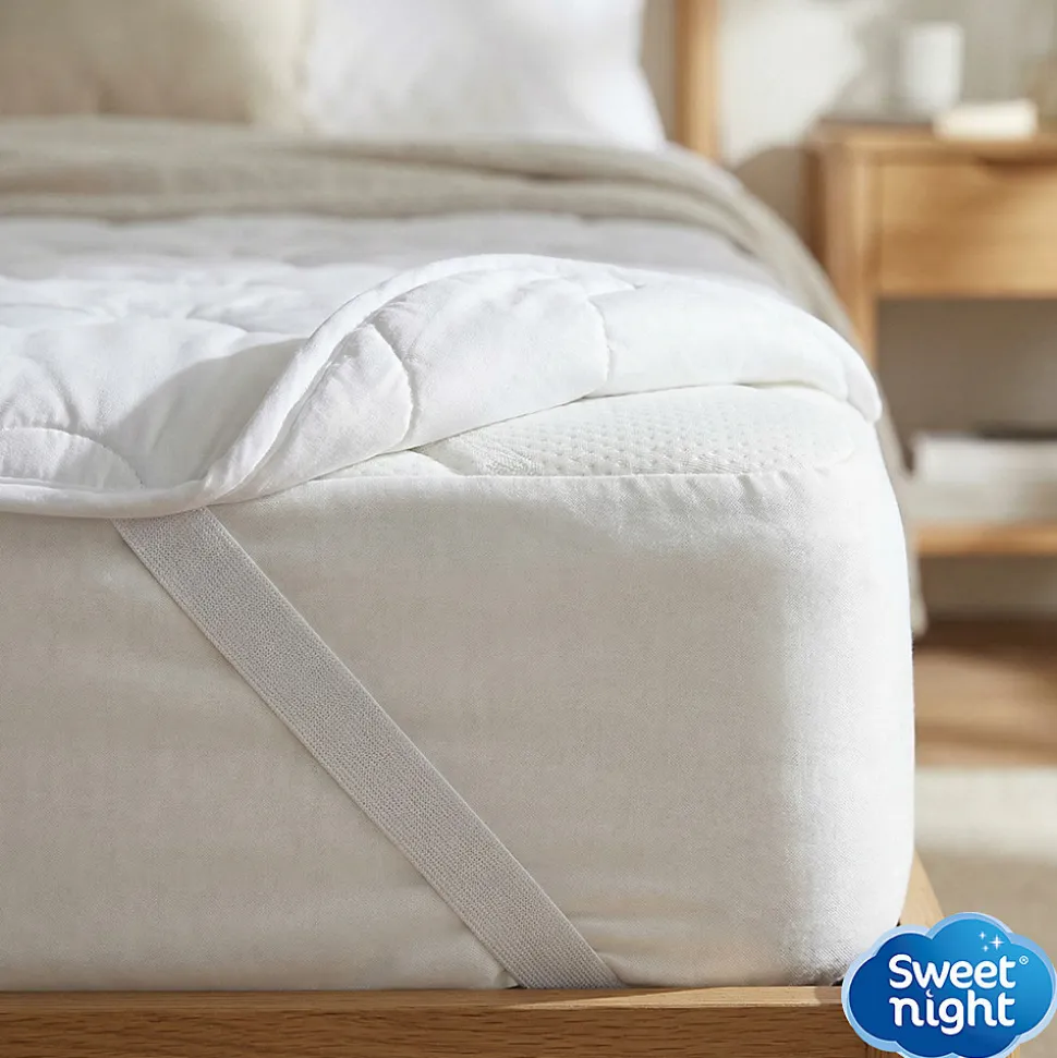 Surmatelas Moelleux 90x200 cm - Protege Matelas Impermeable - Housse Coton - 4 Coins Elastiques - Traitement Anti-Acarien