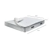 Surmatelas simple Dlipp, Surmatelas avec oreiller, Matelas en mousse à mémoire de forme Renew, 80x190xh5 cm