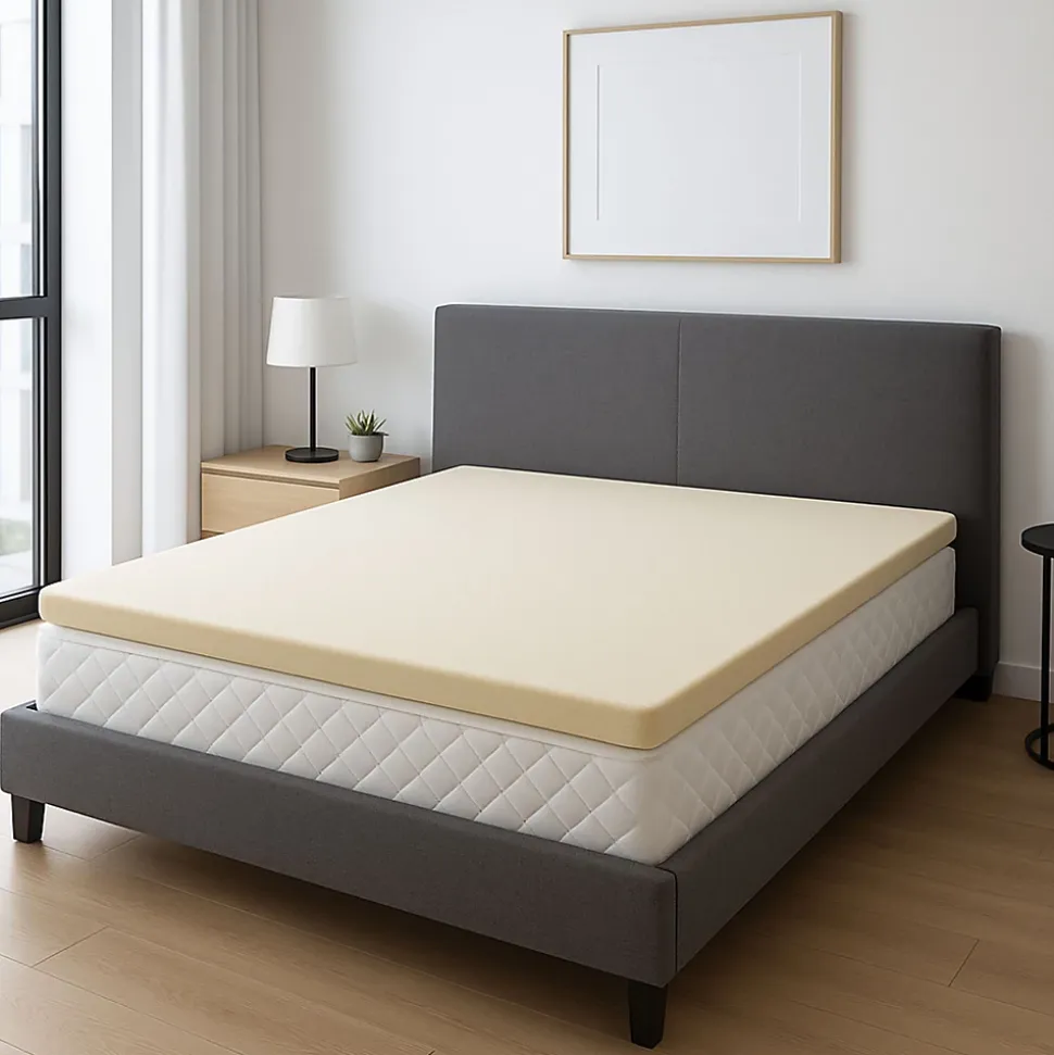 Surmatelas 140x200 - 4,5 cm - Confort Memoire de Forme - Dehoussable - Entretien Facile - Soutien Optimal - Bien-etre Quotidien