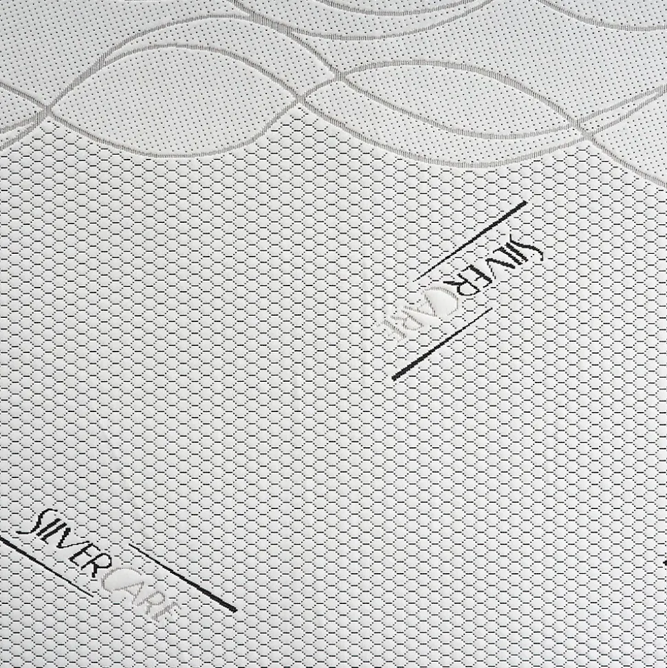 Sur-matelas 120x200 - Mousse à Mémoire De Forme - Epaisseur 5 cm - Revêtement Amovible Silver Fresh