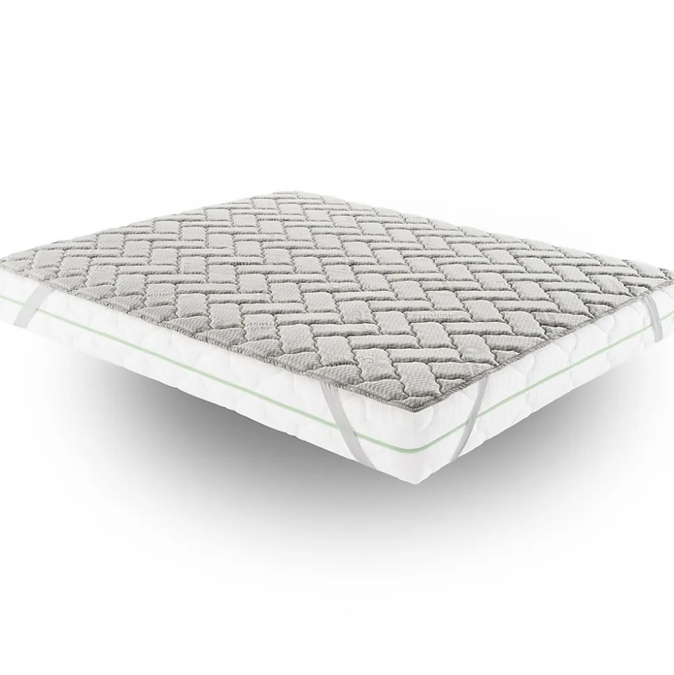 Sur-matelas 80x190 - Mousse à Mémoire De Forme De 3 Cm - Revêtement Silver Fresh