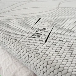 Sur-matelas 80x200 - Mousse à Mémoire De Forme - Epaisseur 5 cm - Revêtement Amovible Silver Fresh