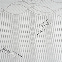 Sur-matelas 90x190 - Mousse à Mémoire De Forme - Epaisseur 5 cm - Revêtement Amovible Silver Fresh