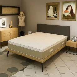 Surmatelas 130x190 cm 5,5 cm déhoussable confort optimal usage quotidien hausse de confort polysoph