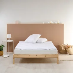 Surmatelas 160x200 cm Confort Moelleux et Respirant LAVABLE À 95 C