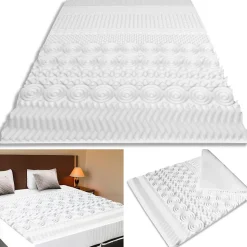 Surmatelas 140x190 CM ELIAS mousse mémoire de forme 10 zones