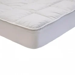 Surmatelas 90x190 cm SENSATION DUVET Confort Moelleux Enveloppe 100% coton