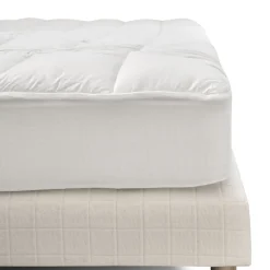 Surmatelas 160x200 cm SENSATION DUVET Confort Moelleux Enveloppe 100% coton