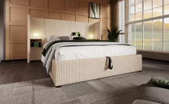 Table basse 50x50,5H cm et 60x36x43,5H cm, ensemble 2 pieces empilable avec plateau MDF blanc