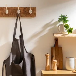 Tablier - coton - gris foncé - 60x80 cm - Atmosphera