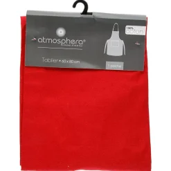 Tablier - coton - rouge - 60x80 cm - Atmosphera