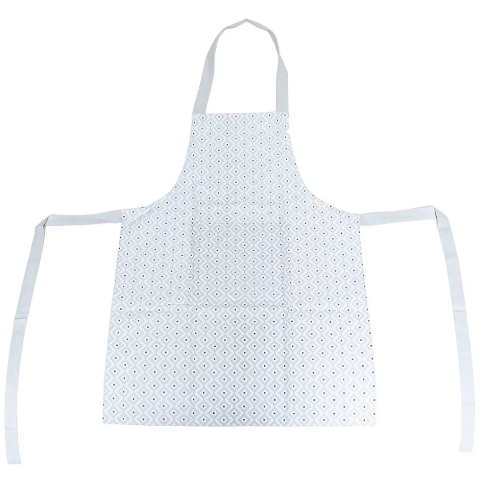 Tablier imprimé Etnik - gris - coton 60x80 cm - Atmosphera