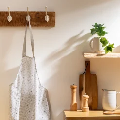 Tablier imprimé Etnik - gris - coton 60x80 cm - Atmosphera