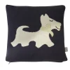 Taie de coussin en coton bio chien Scotty