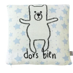 Taie de coussin en coton bio OURSON