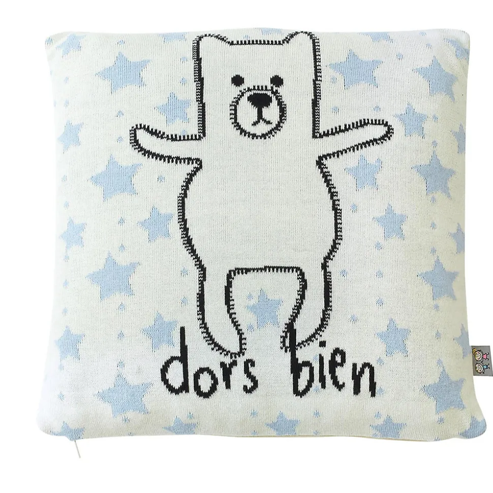 Taie de coussin en coton bio OURSON