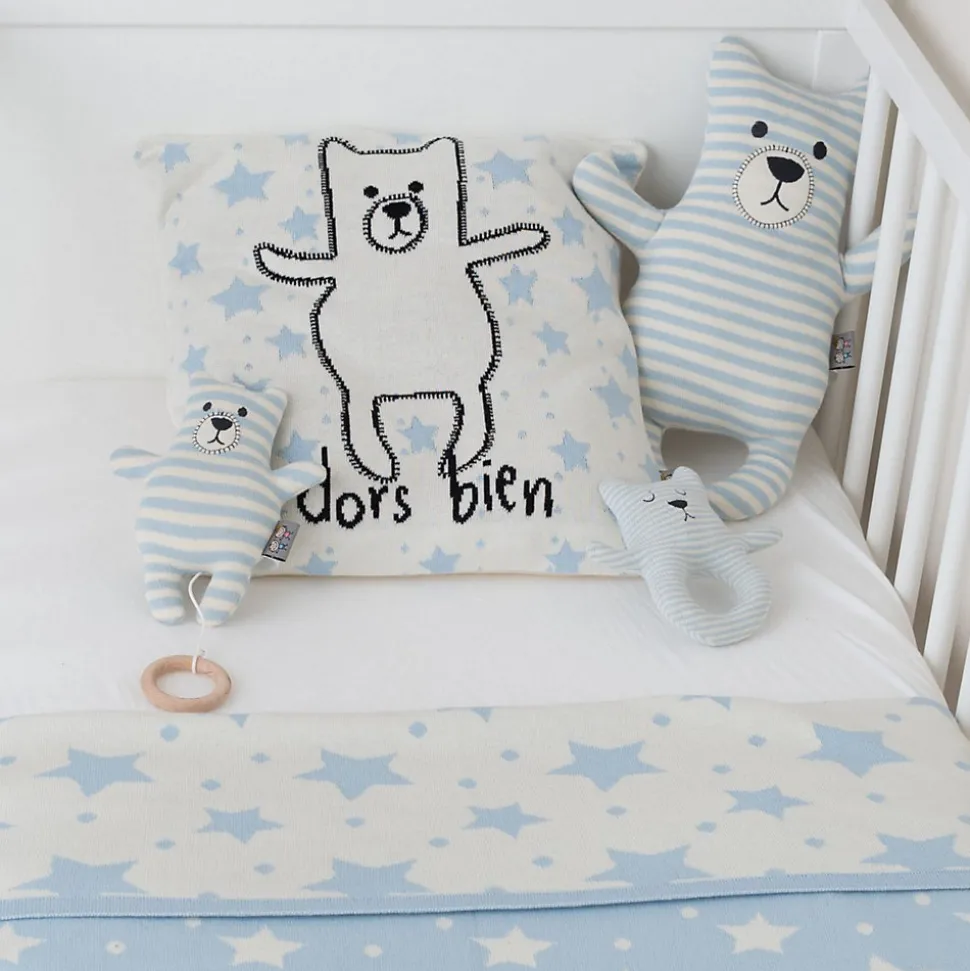 Taie de coussin en coton bio OURSON