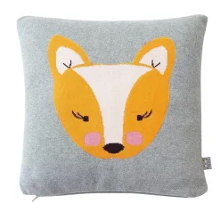 Taie de coussin en tricot de coton RENARD
