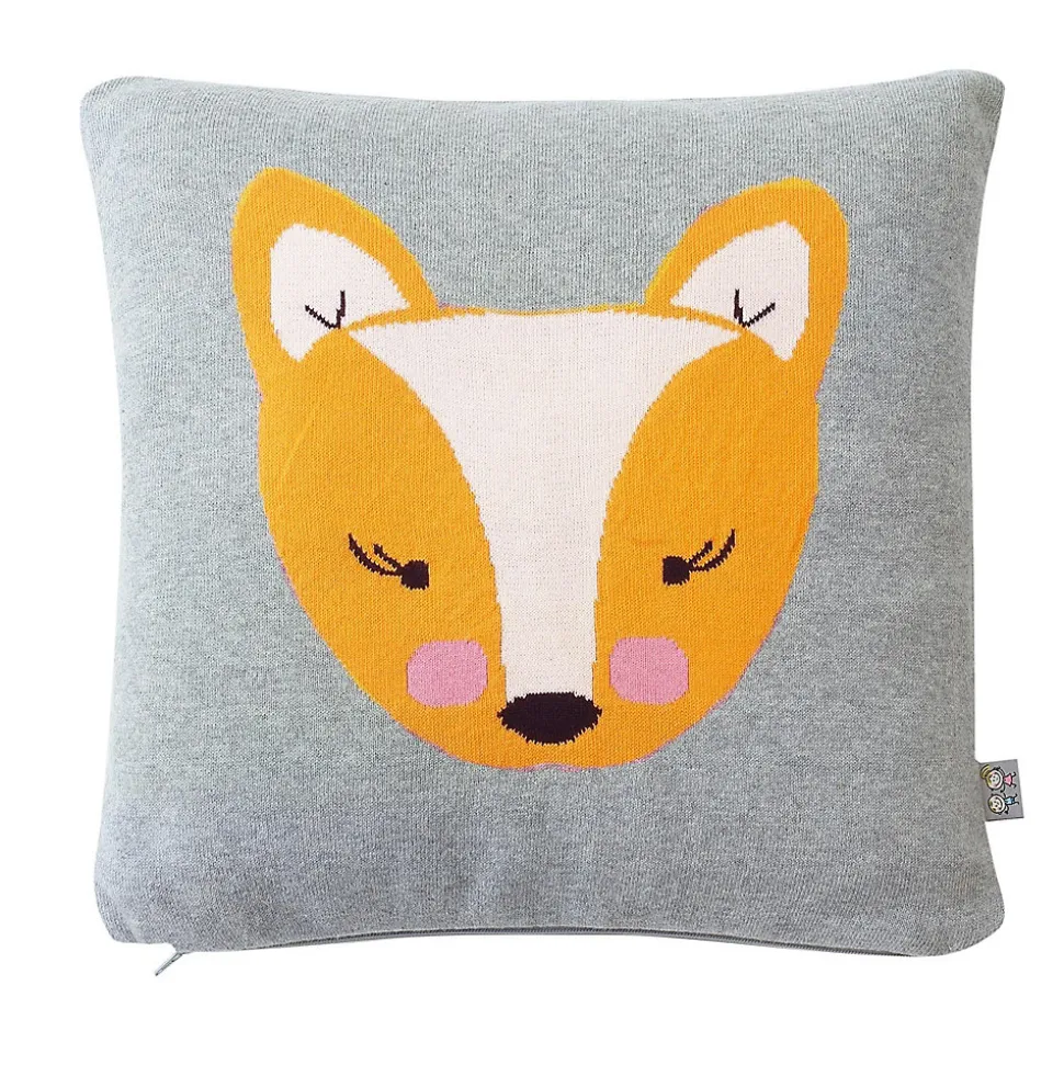 Taie de coussin en tricot de coton RENARD