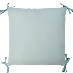 Taie de coussin modulable avec liens à nouer en gaze de coton