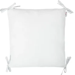 Taie de coussin modulable avec liens à nouer en gaze de coton