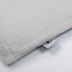 Taie de coussin modulable avec liens à nouer en gaze de coton