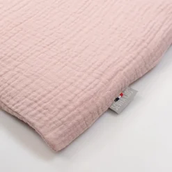 Taie de coussin modulable avec liens à nouer en gaze de coton