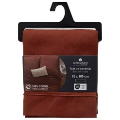 Taie de traversin Carina 85x185cm rose terracotta - Atmosphera