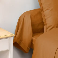 Taie de traversin Carina 85x185cm jaune cumin - Atmosphera