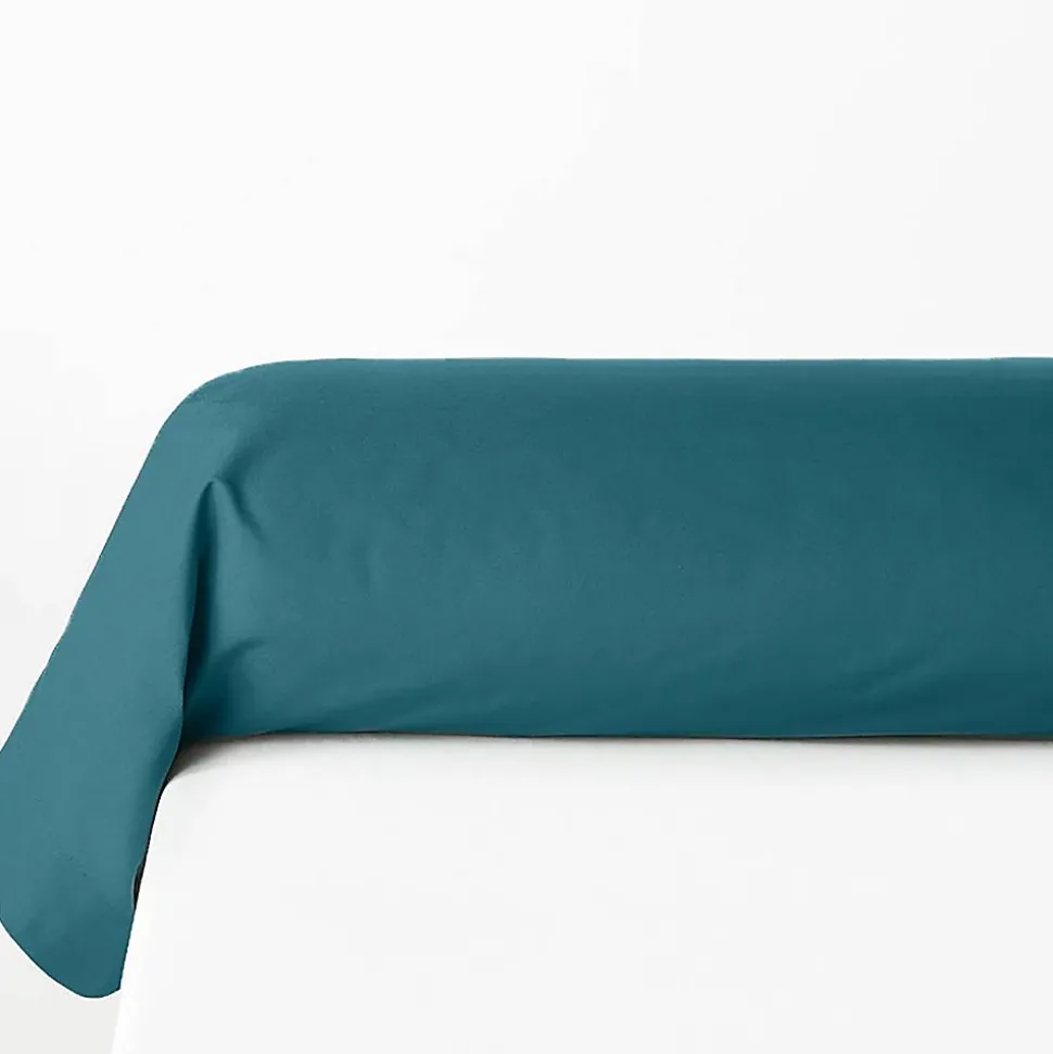 Taie de traversin Carina 85x185cm bleu canard - Atmosphera