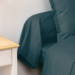 Taie de traversin Carina 85x185cm bleu orage - Atmosphera