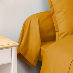 Taie de traversin Carina 85x185cm ocre - Atmosphera