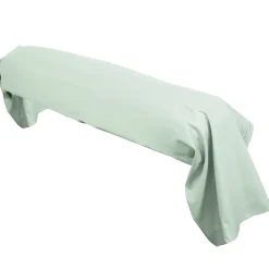 Taie de traversin uni 185X43 cm coton ALTO vert fleur d'amandier