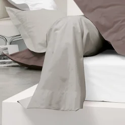 Taie de traversin uni 230X43 cm coton ALTO Chamois