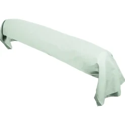 Taie de traversin uni 230X43 cm coton ALTO vert fleur d'amandier