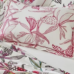 Taie de traversin 200x43 cm coton PÉNÉLOPE Rose